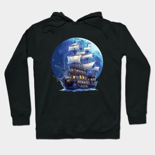 Pirate Ship Voyage Beauty Nature Ocean Discovery Hoodie